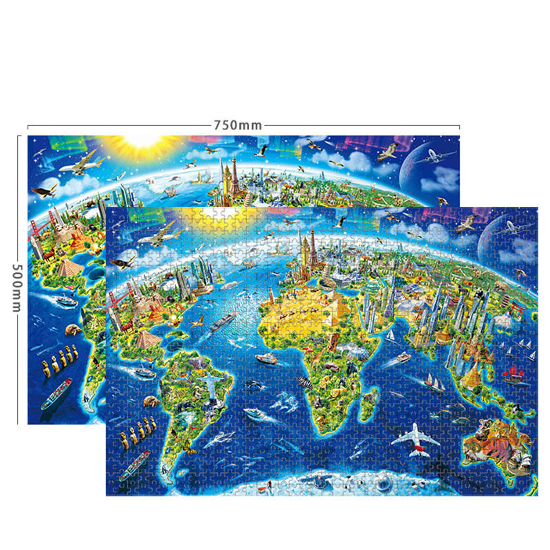 Benutzerdefiniertes Papierpuzzle Großhandel 1000 Teile Spiel Puzzle für Erwachsene