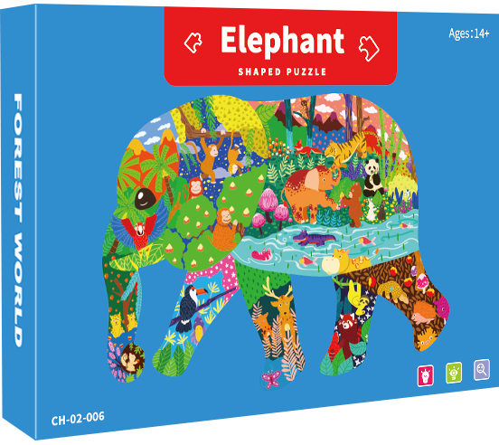 benutzerdefinierte Kinder Spielzeug Spanplatten Puzzle Puzzle Spielzeug für Kinder Cartoon Tier Puzzle