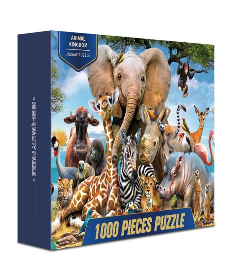 Heißer Verkauf Puzzle Custom 100 500 1000 Stück Papier Puzzles für Kinder und Erwachsene