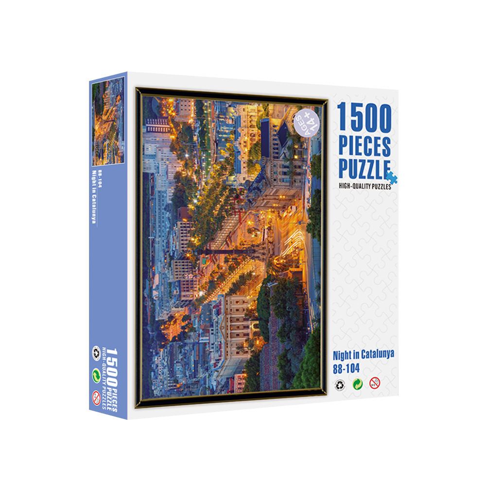 Benutzerdefinierte pädagogische Holzpuzzle-Spiele 500 1000 1500 2000 Stück Spielzeug für Erwachsene