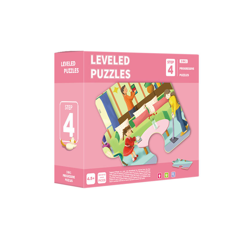 Outdoor-Aktivitäten Sechste Level Puzzles Kinderlernspielzeug Papier Verschiedene Stufen Puzzles für Kinder