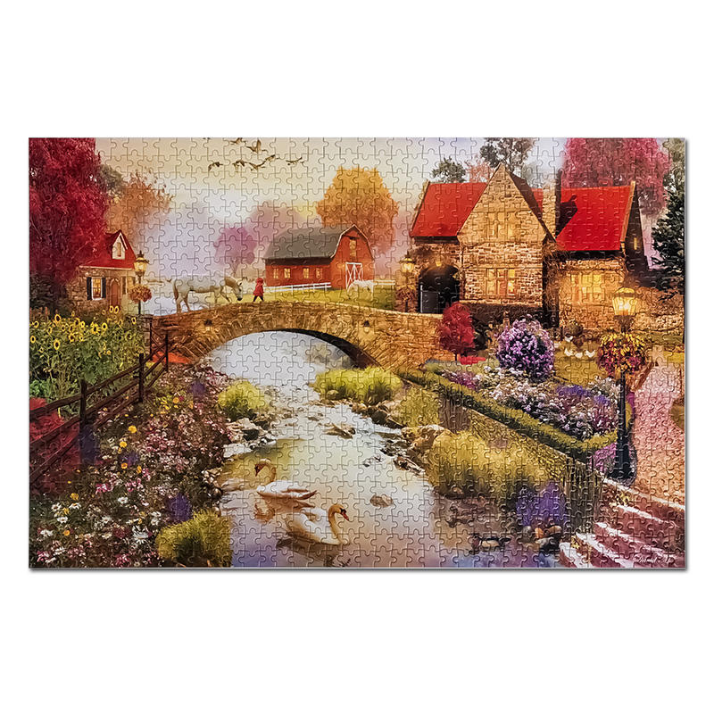 Heißer Verkauf Holzpuzzles Spiele Buntes Sublimationspuzzle Kundenspezifisches Puzzle 1000 Teile