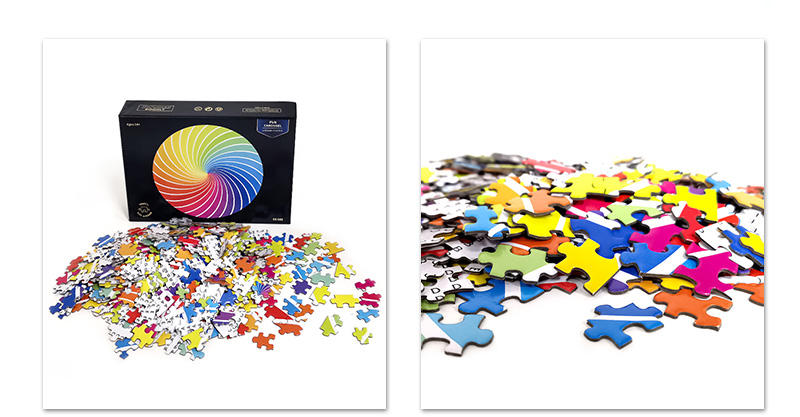 Weltberühmtes kundenspezifisches Großhandelszubehör und Formkreis rundes 500-teiliges Puzzle
