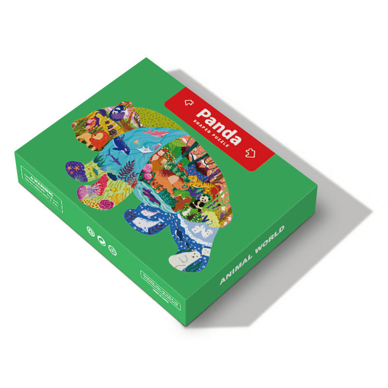 Großhandel personalisierte benutzerdefinierte Puzzles Papierspiel Tier Puzzles für Kinder Erwachsene