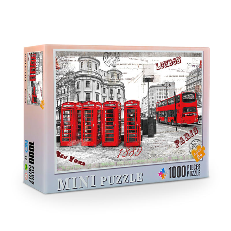 Kundenspezifisches Großhandelspuzzle aus Papier fertigen einzigartige Minipuzzlespiele für Erwachsene besonders an Puzzle mit 1000 Teilen