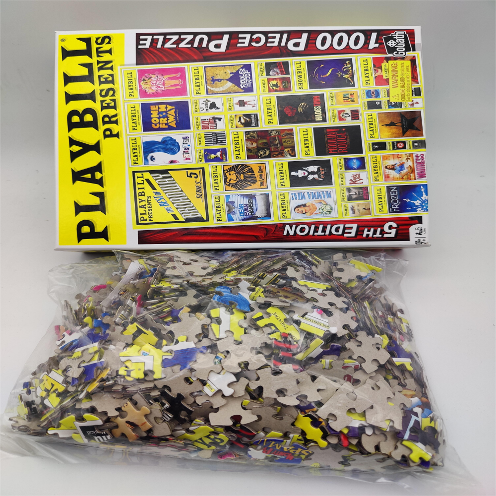 Hochwertiger Landschaftsdruck, kundenspezifisches 1000-teiliges Puzzle aus Karton für Erwachsene