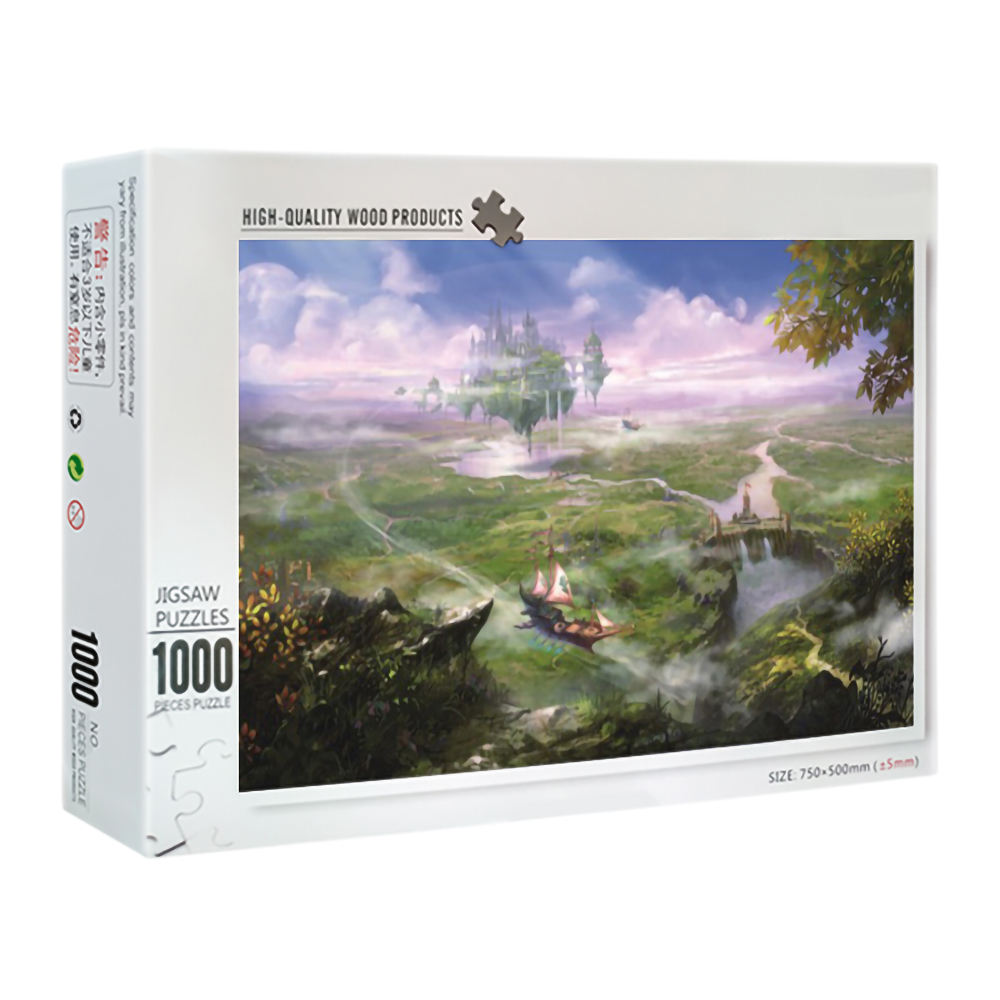 Hochwertiges Drucken von benutzerdefinierten 1000-teiligem Papier-Puzzle für Erwachsene